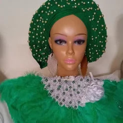 Green Feather Hand Hand