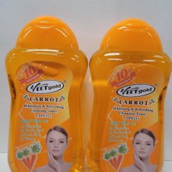 Veetgold carrot whitening & refreshing cleaning toner spf15