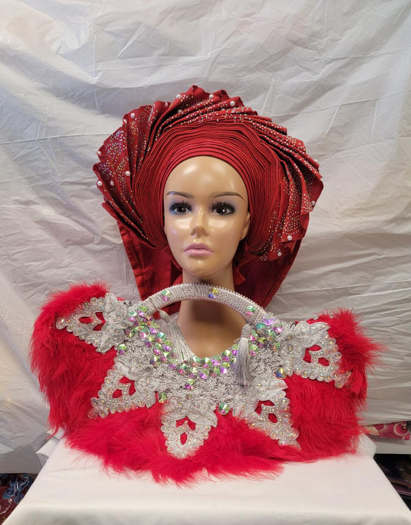 Eleagant Feather Handfan