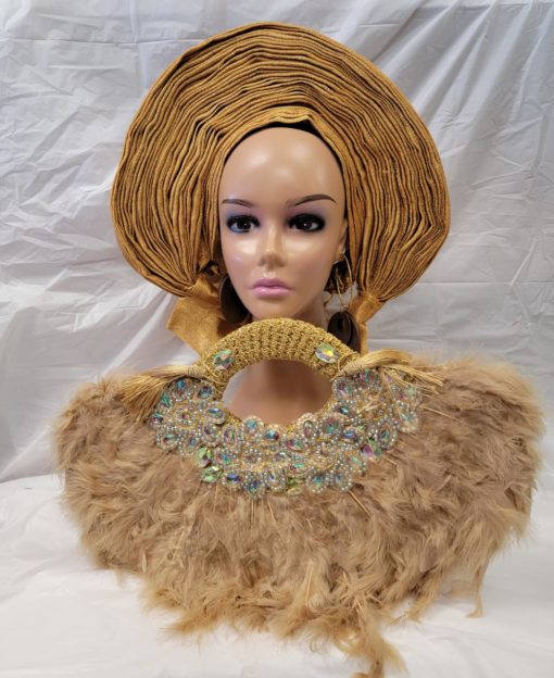 Beautiful bridal feather hand fan