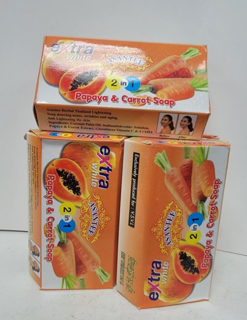 Asantee 2in1 Papaya Carrot Soap