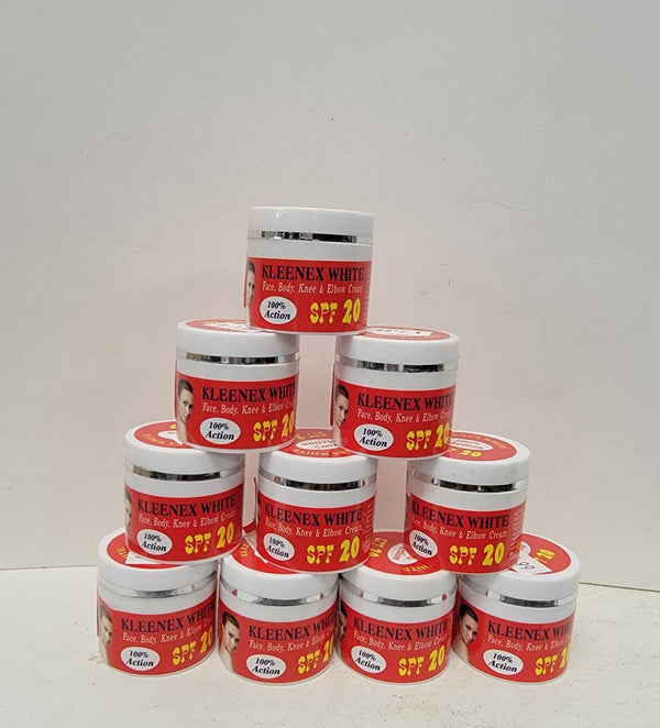 KLEENEX WHITE FACE BODY KNEE & ELBOW CREAM