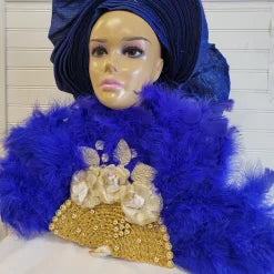 African traditional Wedding feather hand fan