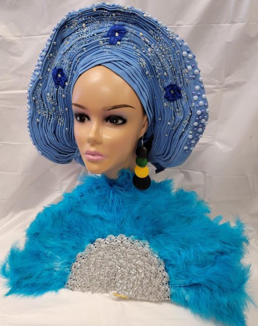 Elegant Traditional Feathers Hand Fan