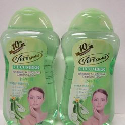 Veetgold cucumber whitening & refreshing cleaning toner spf15