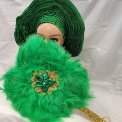 Wedding feather hand fan