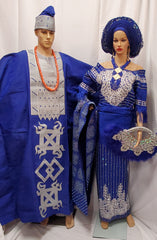 COMPLETE ELEGANT BRIDAL/ CELEBRITY OUTFIT WITH AGBADA SET