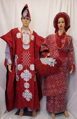 AFRICAN TRADITION OUT FIT  COMPLETE  SET ASO OKE BRIDAL OUTFIT