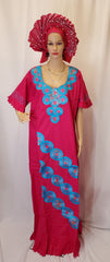 EXQUISITE PINK READYMADE SWISS LACE