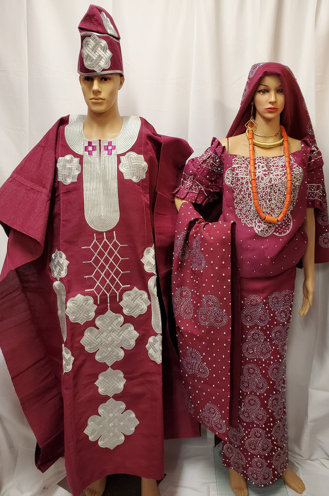 MAGENTA BRIDAL  COMPLETE SET OUTFIT