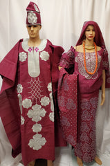 MAGENTA BRIDAL  COMPLETE SET OUTFIT