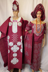MAGENTA BRIDAL  COMPLETE SET OUTFIT