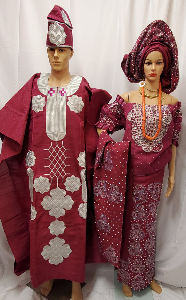 MAGENTA BRIDAL  COMPLETE SET OUTFIT