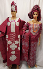 MAGENTA BRIDAL  COMPLETE SET OUTFIT