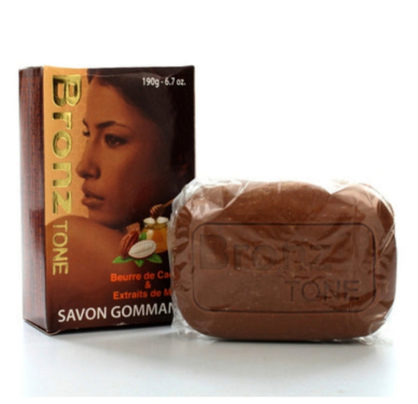 Bronz Tone Coco Butter & Honey Extract Exfoliating  Soap190g