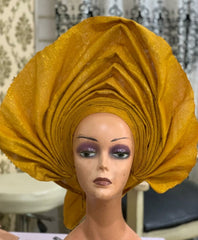 PLAIN READYMADE HEADTIE AUTO GELE POINTED  HEADTIE