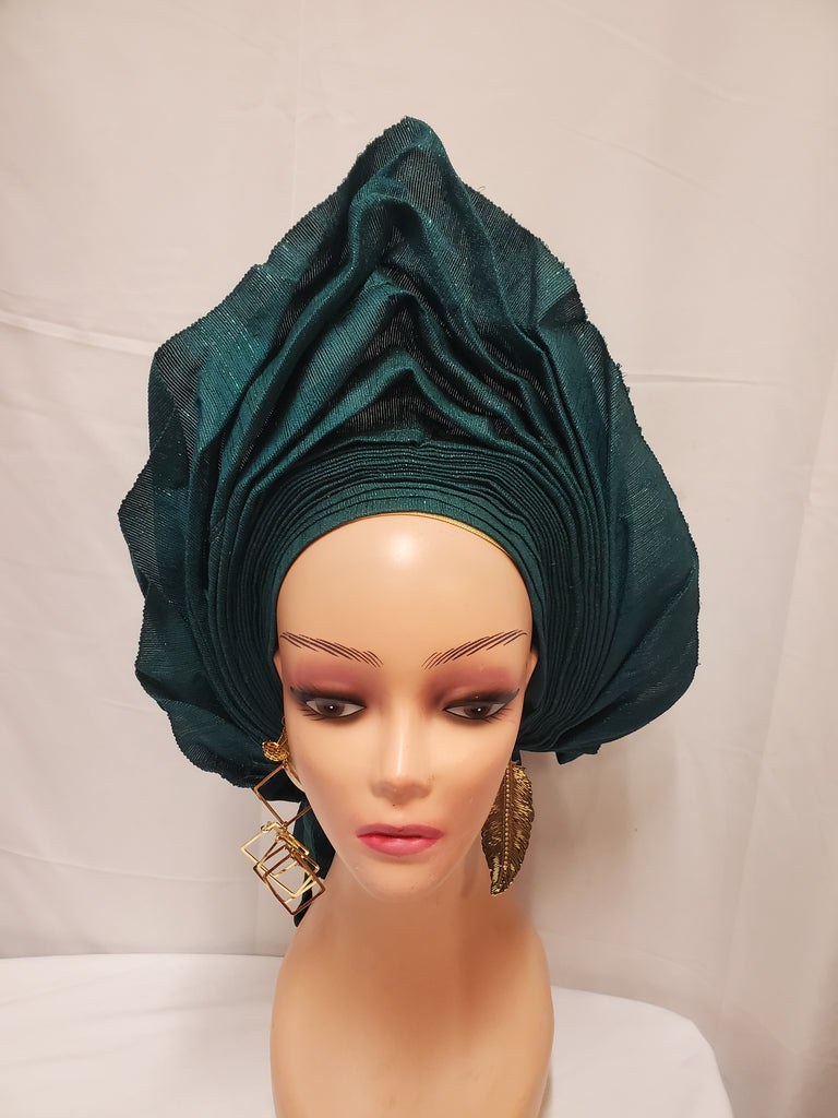 PLAIN READYMADE HEADTIE AUTO GELE POINTED  HEADTIE