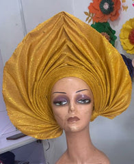 PLAIN READYMADE HEADTIE AUTO GELE POINTED  HEADTIE