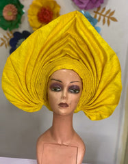 PLAIN READYMADE HEADTIE AUTO GELE POINTED  HEADTIE