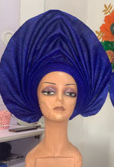 PLAIN READYMADE HEADTIE AUTO GELE POINTED  HEADTIE