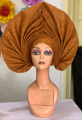 PLAIN READYMADE HEADTIE AUTO GELE POINTED  HEADTIE