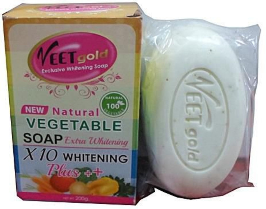 VEETGOLD NATURAL VEGETABLE SOAP X 10 Brightening