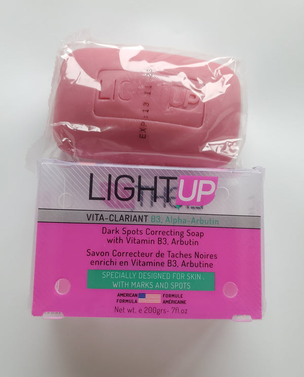 LIGHT UP VITA CLARIANT B3 ALPHA ARBUTIN DARK SPOT CORRECTING SOAP WITH VITAMIN B3