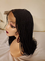 LOVELY BRAIDED CENTER PART WITH EDGES WIG