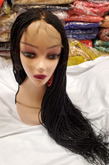 LOVELY BRAIDED CENTER PART WITH EDGES WIG