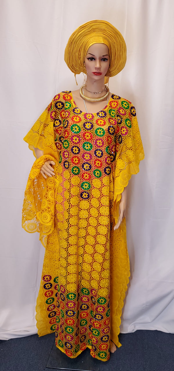 CLASSIC READY-MADE HIGH QUALITY SENEGALESE BEAUTIFUL BUBU  DRESS
