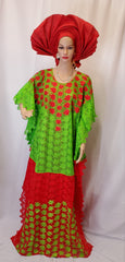 EXQUISITE STUNNING FULLY STONES ELEGANT DESIGN READY-MADE HIGH QUALITY DRESS WITH INNER WEAR