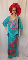 HIGH QUALITY FULLY STONES WITH EMBROIDERY BLOUSE WITH WRAPPER READY-MADE TO WEAR