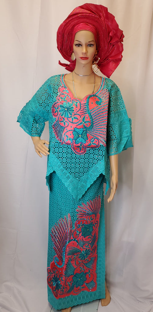 HIGH QUALITY FULLY STONES WITH EMBROIDERY BLOUSE WITH WRAPPER READY-MADE TO WEAR