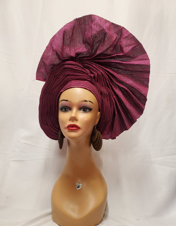 BEAUTIFUL MAGENTA READY-MADE HEADTIE