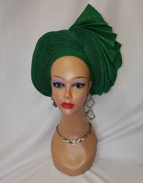 High quality ready-made auto gele aso oke