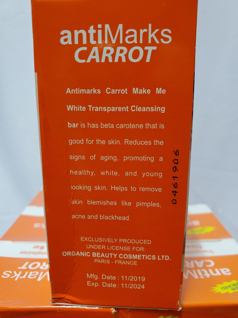 ANTI MARKS CARROT TRANSPARENT COMPLEXION  CLEANSING BAR