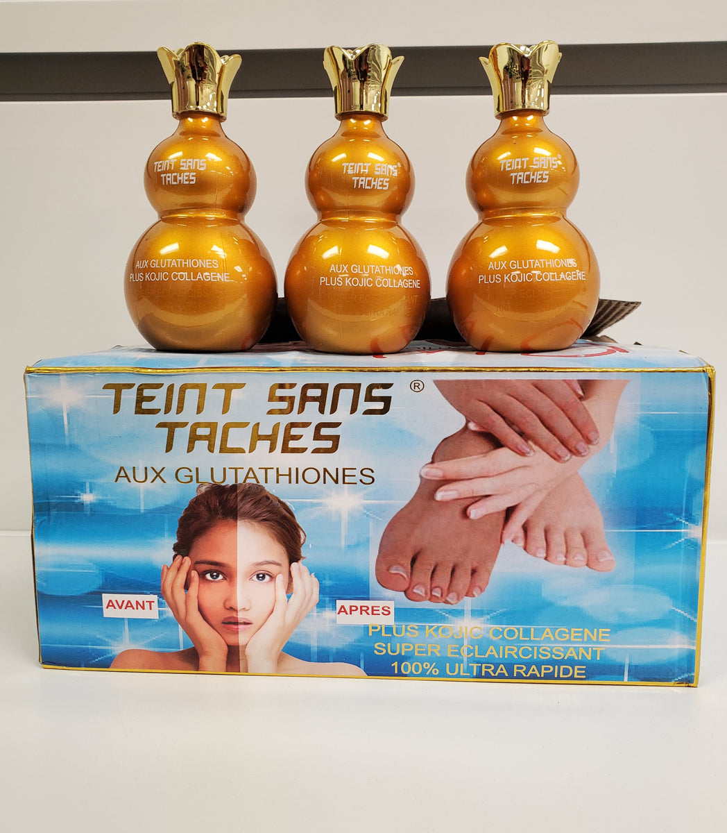 Soin éclaircissant Et Lissant Peau Jaune - 300ml, Senteur Amande, Pour Taches, Acné, Peau Lisse, Expiration 2025