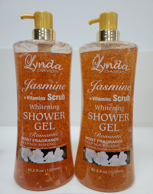 LYNDA DAVIDS JASMINE + VITAMINS SCRUB WHITENING SHOWER GEL