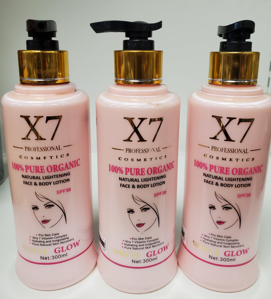 X7 PURE ORGANIC NATURAL LIGHTENING FACE & BODY LOTION