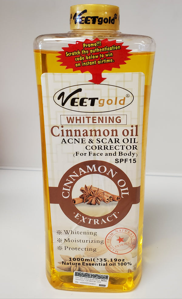 VEETgold  CINNAMON OIL ACNE & SCAR OIL CORRECTOR FOR FACE AND BODY SPF15