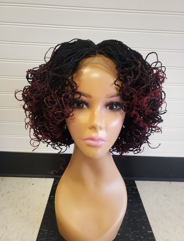 FRONT LACE BRAIDED LOVELY TWISTED  WIG