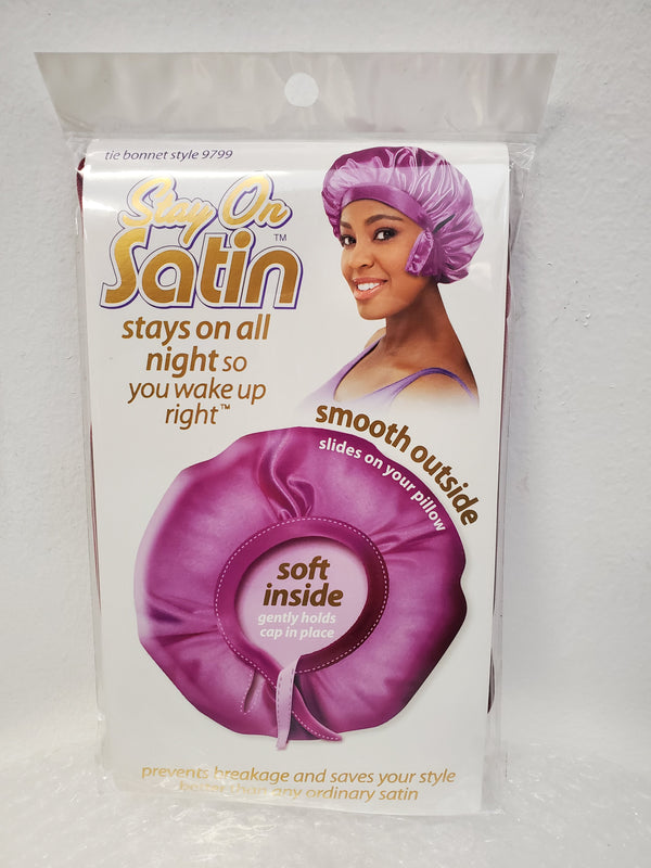 SPARTAN #9799 SATIN TIE BONNET