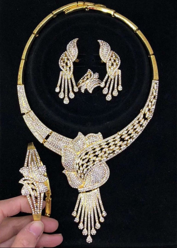 Gold Plated 4pic Jewwlry Set