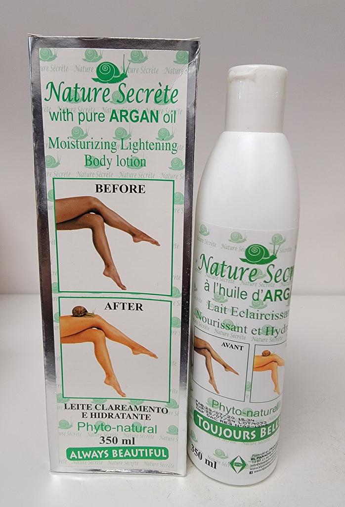Nature Secrete with pure argan oil moisturizing lightening body lotion