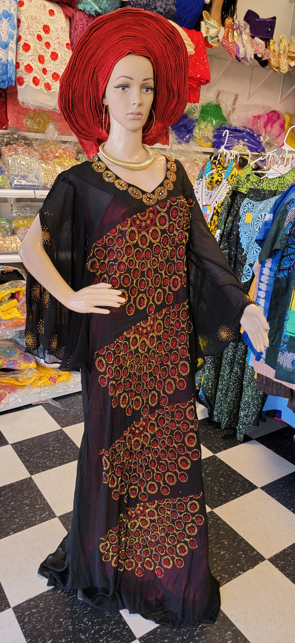 Swarovisk fully stones dress front and back ready made with inner wear #12