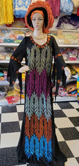 Swarovisk fully stones dress front and back ready made with inner wear #21