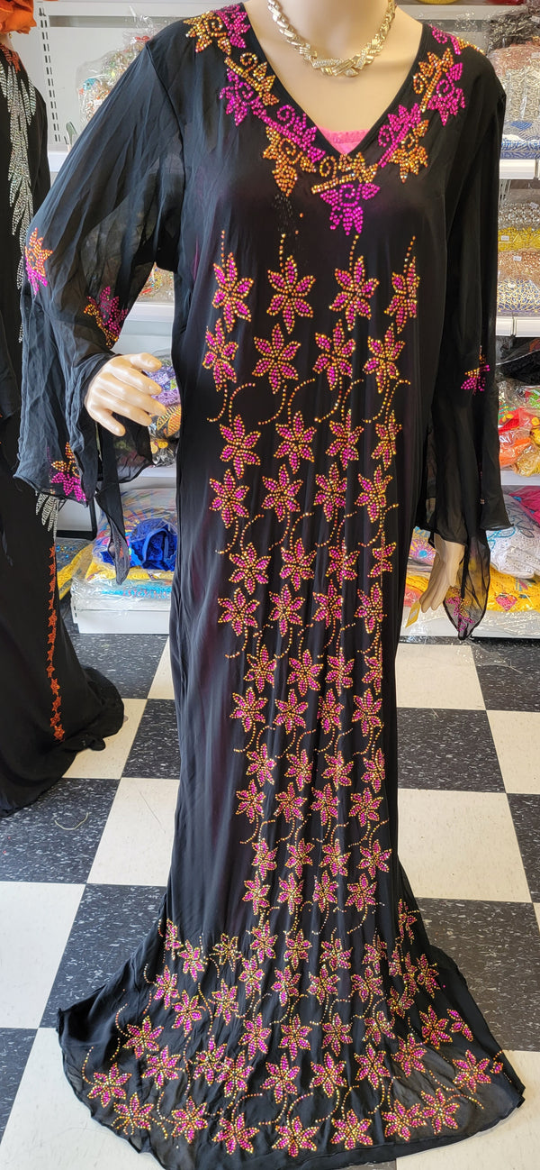 Swarovisk fully stones dress front and back ready made with inner wear #28