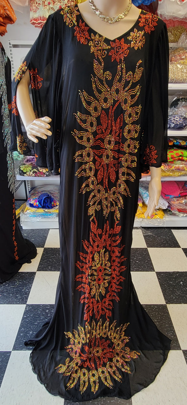 Swarovisk fully stones dress front and back ready made with inner wear #25