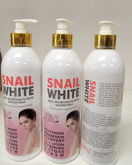 Snail White Whitening Body Lotion 500ml + Serum+ Shower Gel