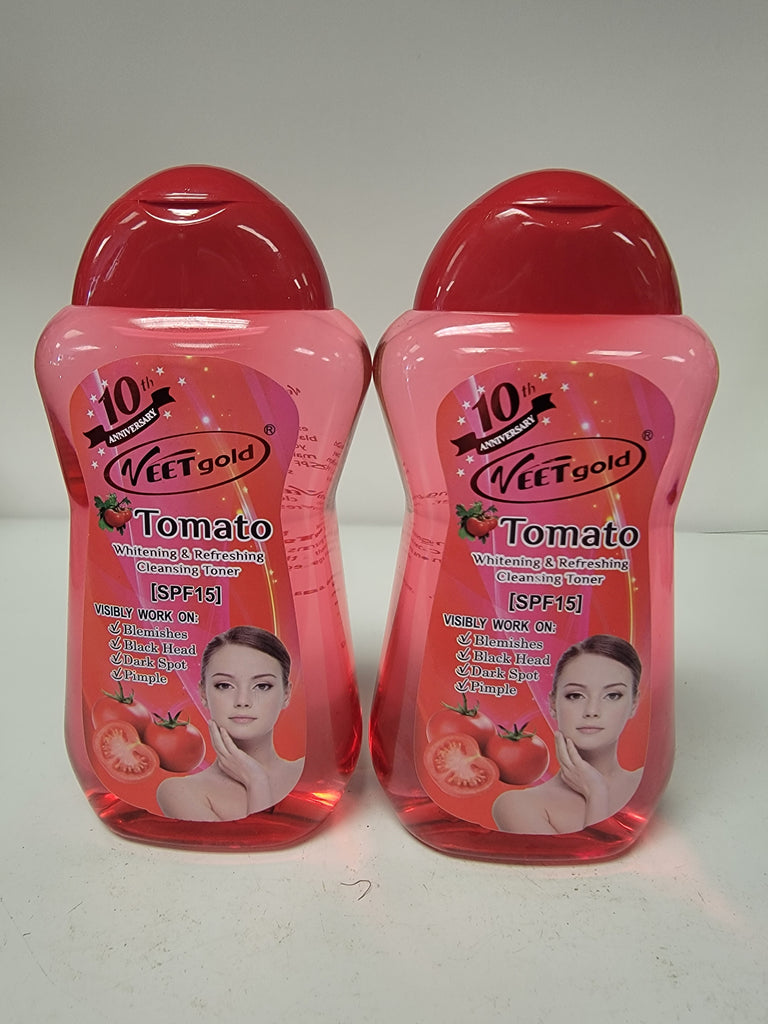 VEETGOLD TOMATO  WHITENING & REFRESHING CLEANSING TONER SPF15